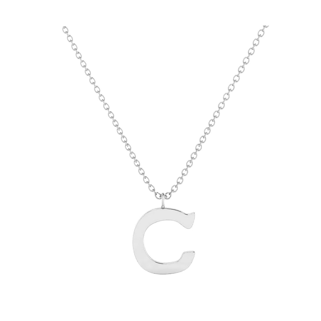 C - Letter Name Necklace Initial Necklace