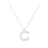 C - Letter Name Necklace Initial Necklace
