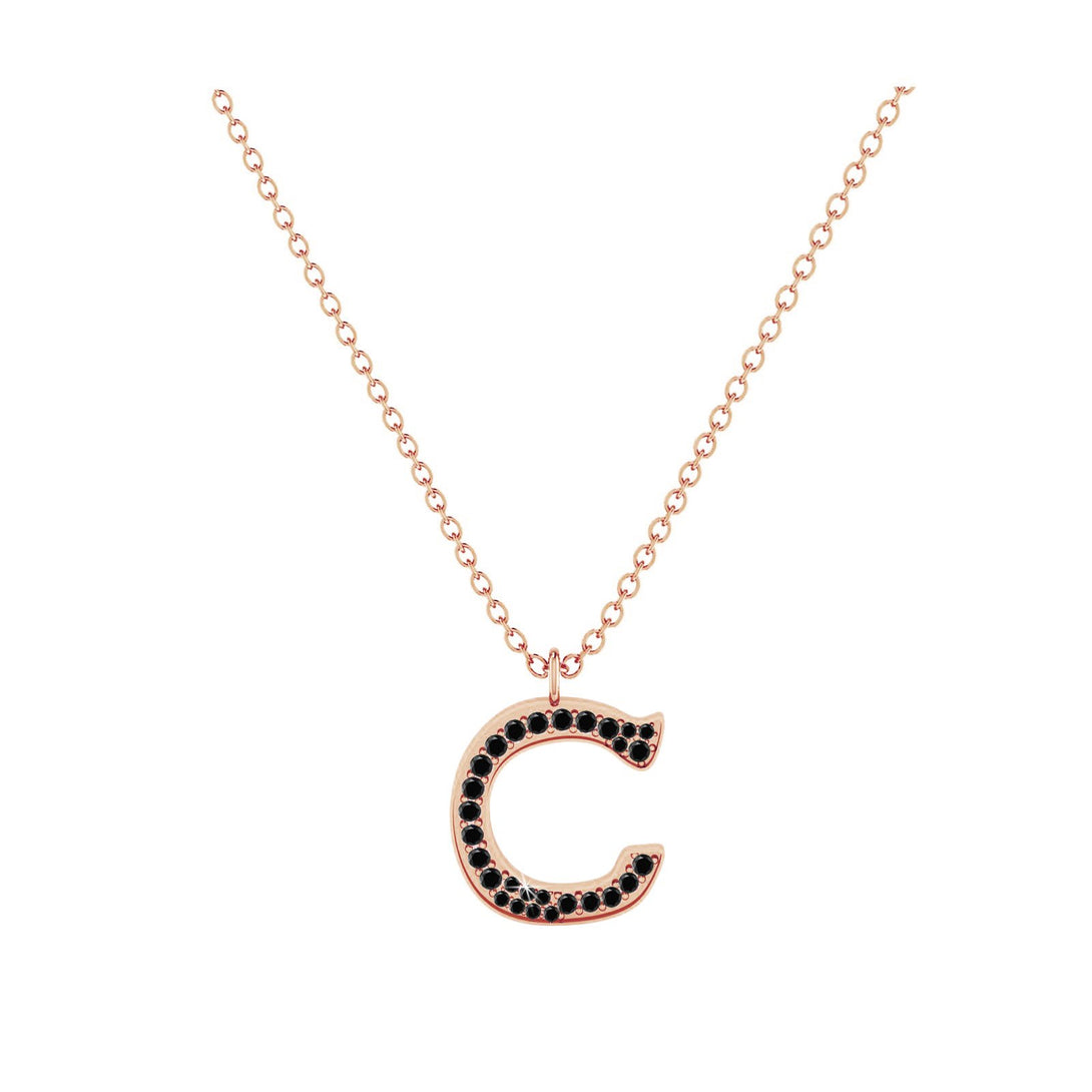 C - Letter Name Necklace Initial Necklace