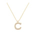 C - Letter Name Necklace Initial Necklace