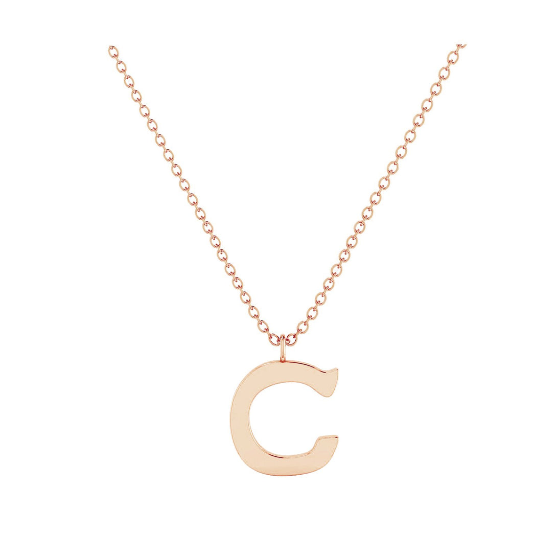 C - Letter Name Necklace Initial Necklace