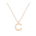 C - Letter Name Necklace Initial Necklace
