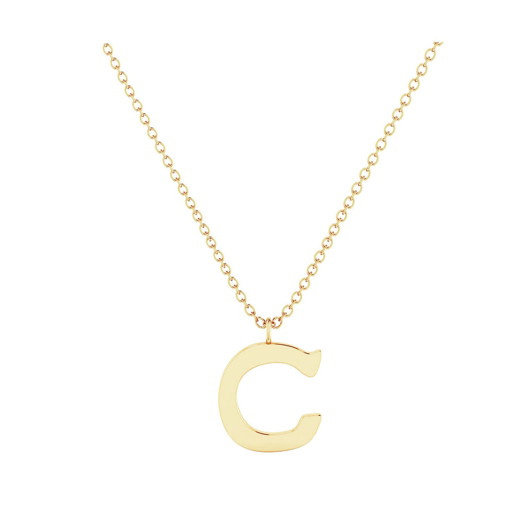 C - Letter Name Necklace Initial Necklace