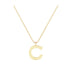 C - Letter Name Necklace Initial Necklace