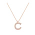 C - Letter Name Necklace Initial Necklace