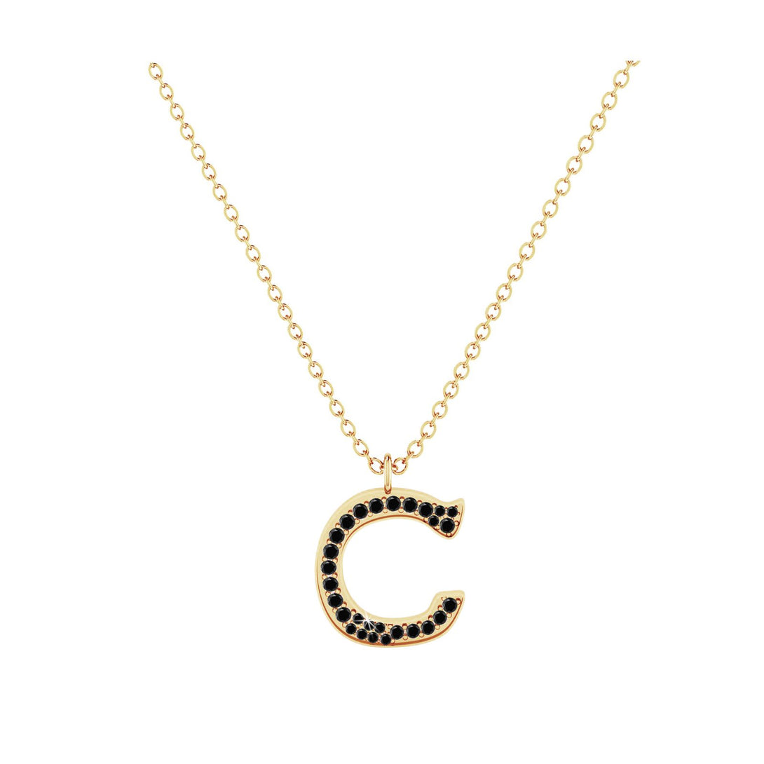 C - Letter Name Necklace Initial Necklace