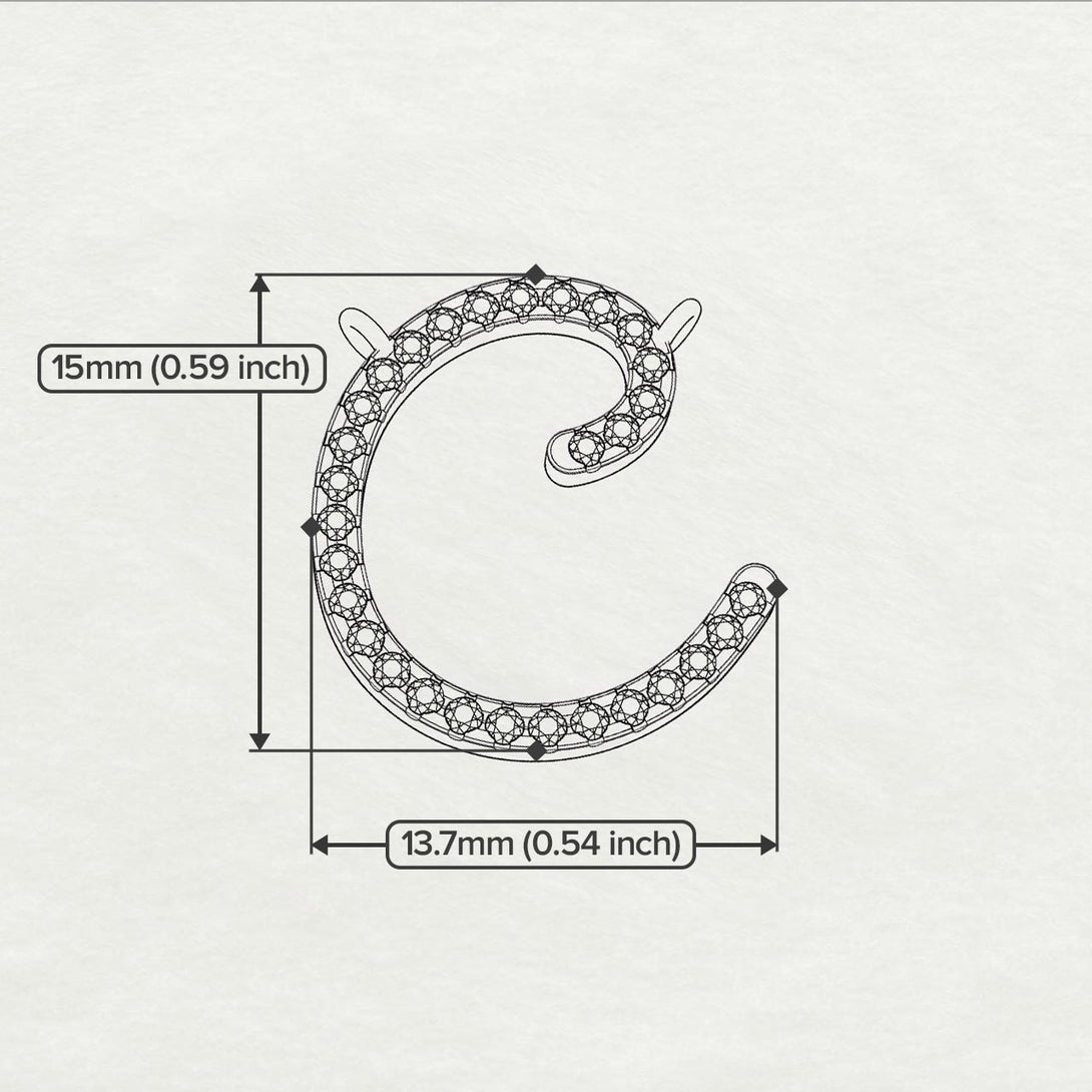 Black Diamond Gold Letter Necklace - С