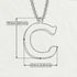 C - Letter Name Necklace Initial Necklace