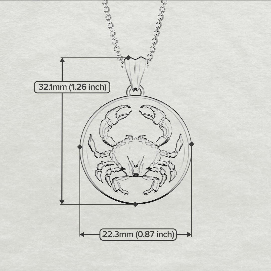Elegant Zodiac Pendant - Cancer No. 3