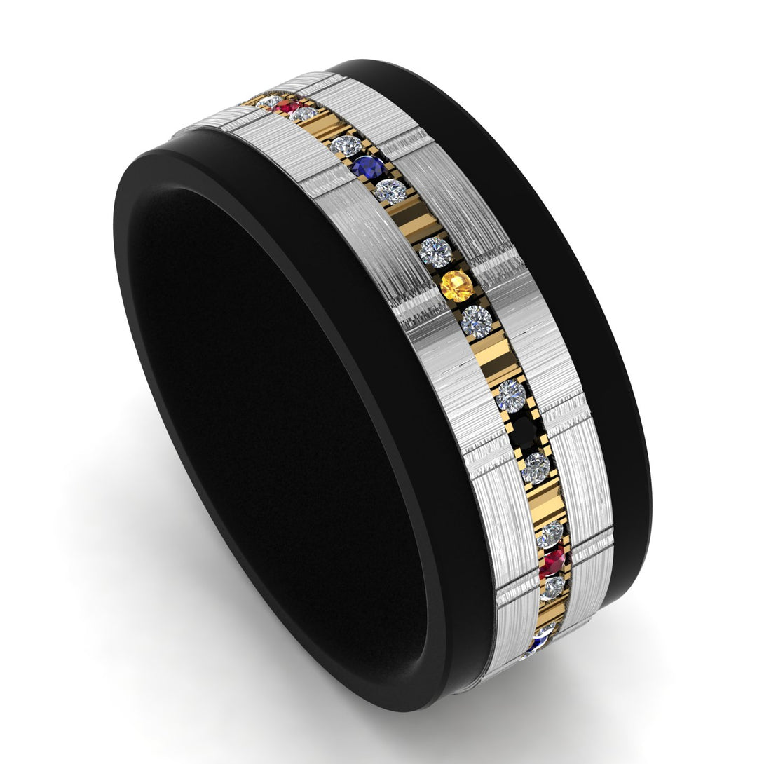 Black Gold Man Wedding Band