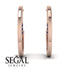 Circle Stud Earring With Hidden Sapphire - Karter No. 14