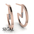 Circle Stud Earring With Hidden Diamond - Karter No. 2 image 5