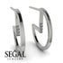 Circle Stud Earring With Hidden Diamond - Karter No. 3 image 5