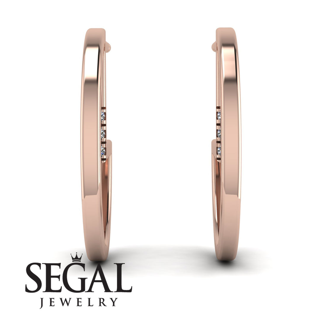 Circle Stud Earring With Hidden Diamond - Karter No. 2