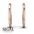 Circle Stud Earring With Hidden Diamond - Karter No. 2
