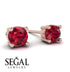 .25ct Ruby Earrings - Maci No. 11