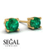 .25ct Emerald Earrings - Maci No. 4