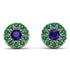 Halo Sapphire Earrings - Heaven No. 29