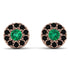 Halo Emerald Earrings - Heaven No. 35 image 1