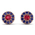 Halo Ruby Earrings - Heaven No. 71 image 1