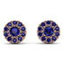 Halo Sapphire Earrings - Heaven No. 74