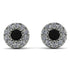 Halo Black Diamond Earrings - Heaven No. 9
