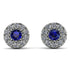 Halo Sapphire Earrings - Heaven No. 15 image 1