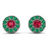 Halo Ruby Earrings - Heaven No. 27 image 1