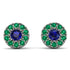 Halo Sapphire Earrings - Heaven No. 30
