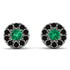 Halo Emerald Earrings - Heaven No. 36 image 1