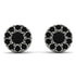 Halo Black Diamond Earrings - Heaven No. 39