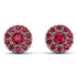 Halo Ruby Earrings - Heaven No. 57 image 1