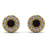 Halo Black Diamond Earrings - Heaven No. 7
