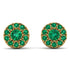 Halo Emerald Earrings - Heaven No. 19 image 1