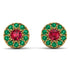 Halo Ruby Earrings - Heaven No. 25 image 1