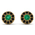 Halo Emerald Earrings - Heaven No. 34 image 1