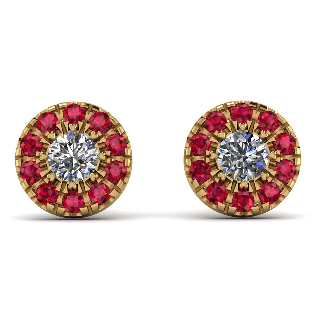 Halo Diamond Earrings - Heaven No. 46