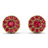Halo Ruby Earrings - Heaven No. 55