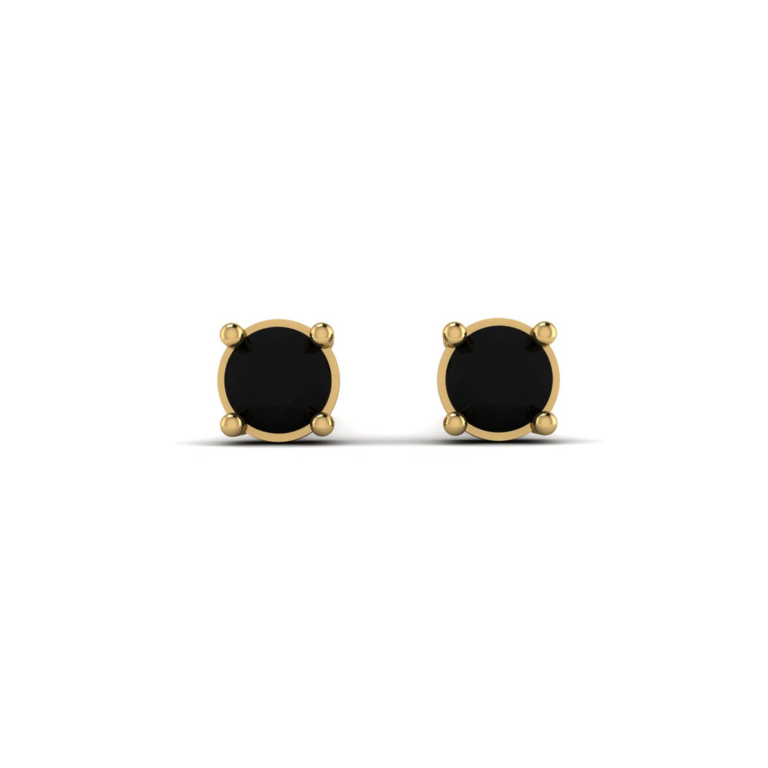 Minimalist Black Diamond Earrings - Myla No. 7