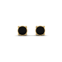 Minimalist Black Diamond Earrings - Myla No. 7 image 1