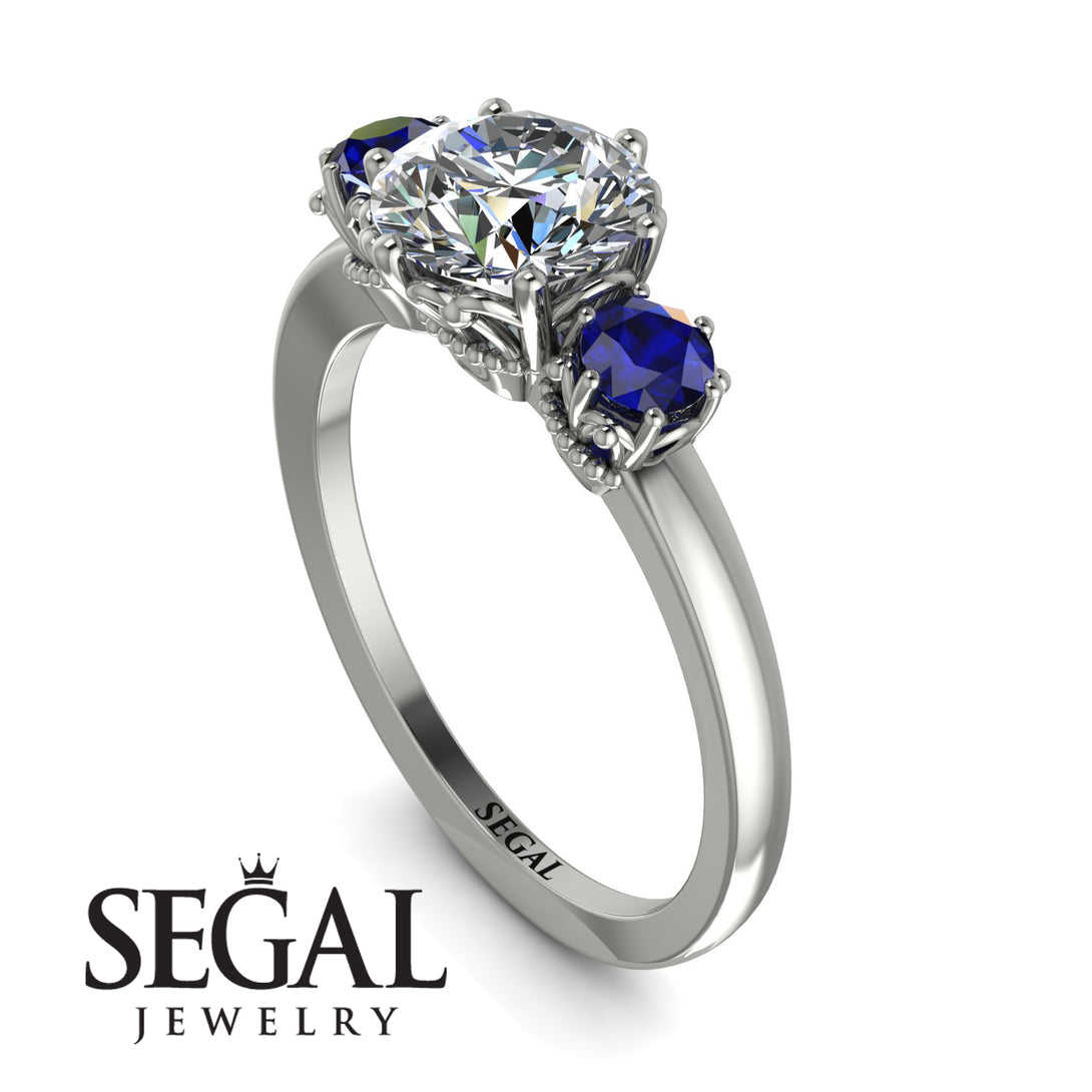 Classic 3 Stone Diamond Engagement Ring - Sofia No. 63