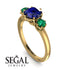 Classic 3 Stone Sapphire Engagement Ring - Sofia No. 28 image 2