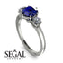 Classic 3 Stone Sapphire Engagement Ring - Sofia No. 15
