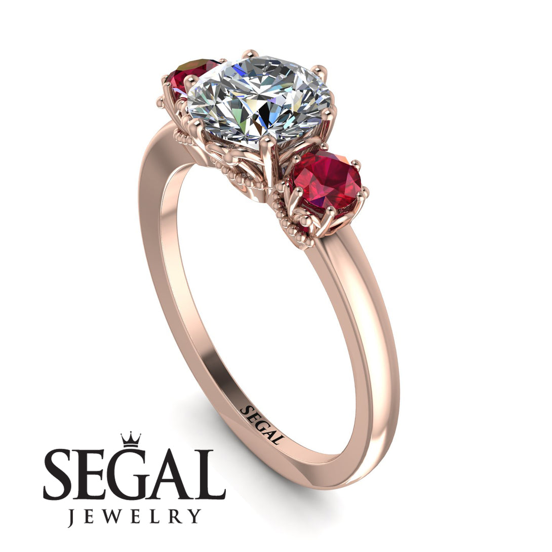Classic 3 Stone Diamond Engagement Ring - Sofia No. 47