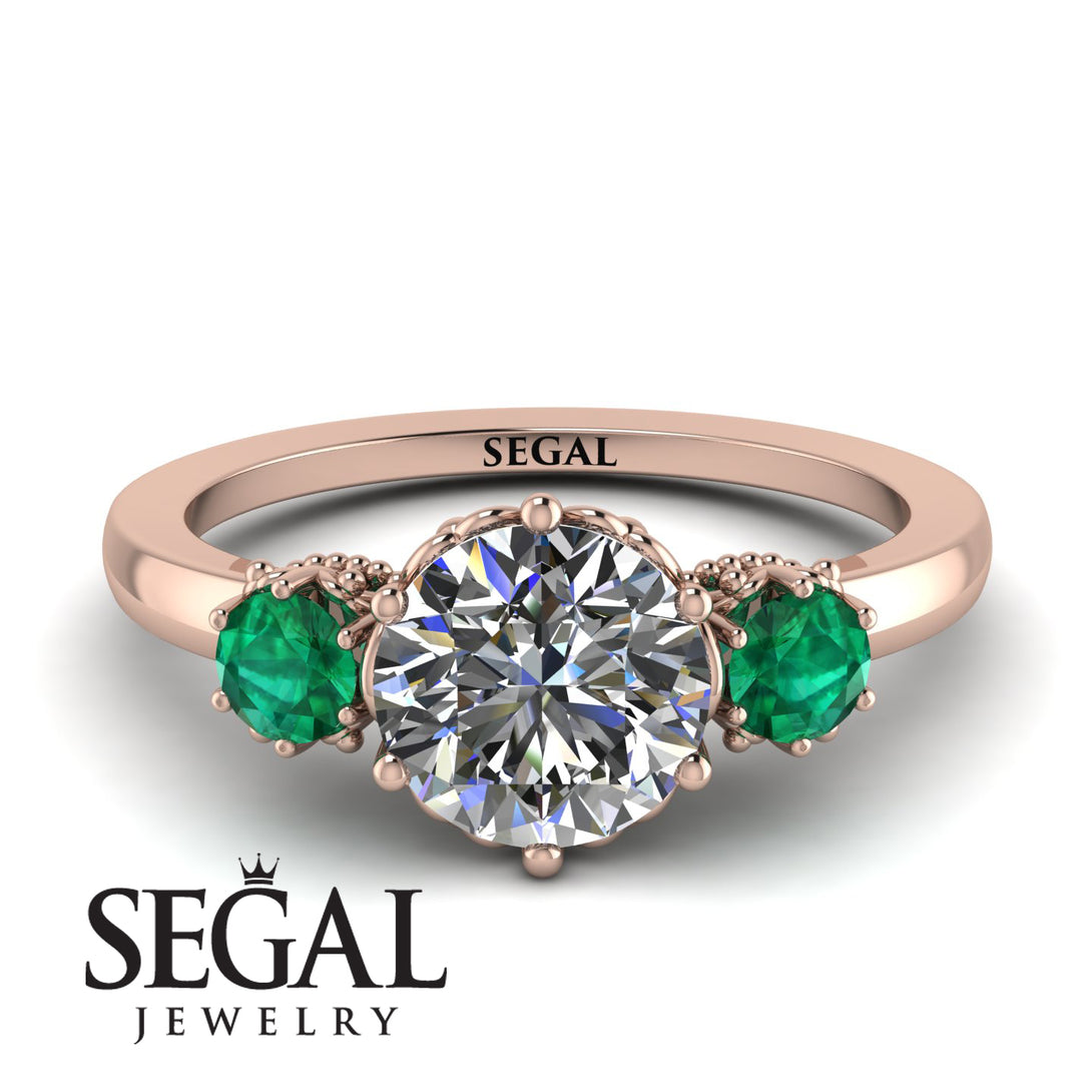 Classic 3 Stone Diamond Engagement Ring - Sofia No. 17