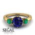 Classic 3 Stone Sapphire Engagement Ring - Sofia No. 28