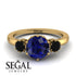 Classic 3 Stone Sapphire Engagement Ring - Sofia No. 43
