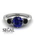Classic 3 Stone Sapphire Engagement Ring - Sofia No. 45 image 10