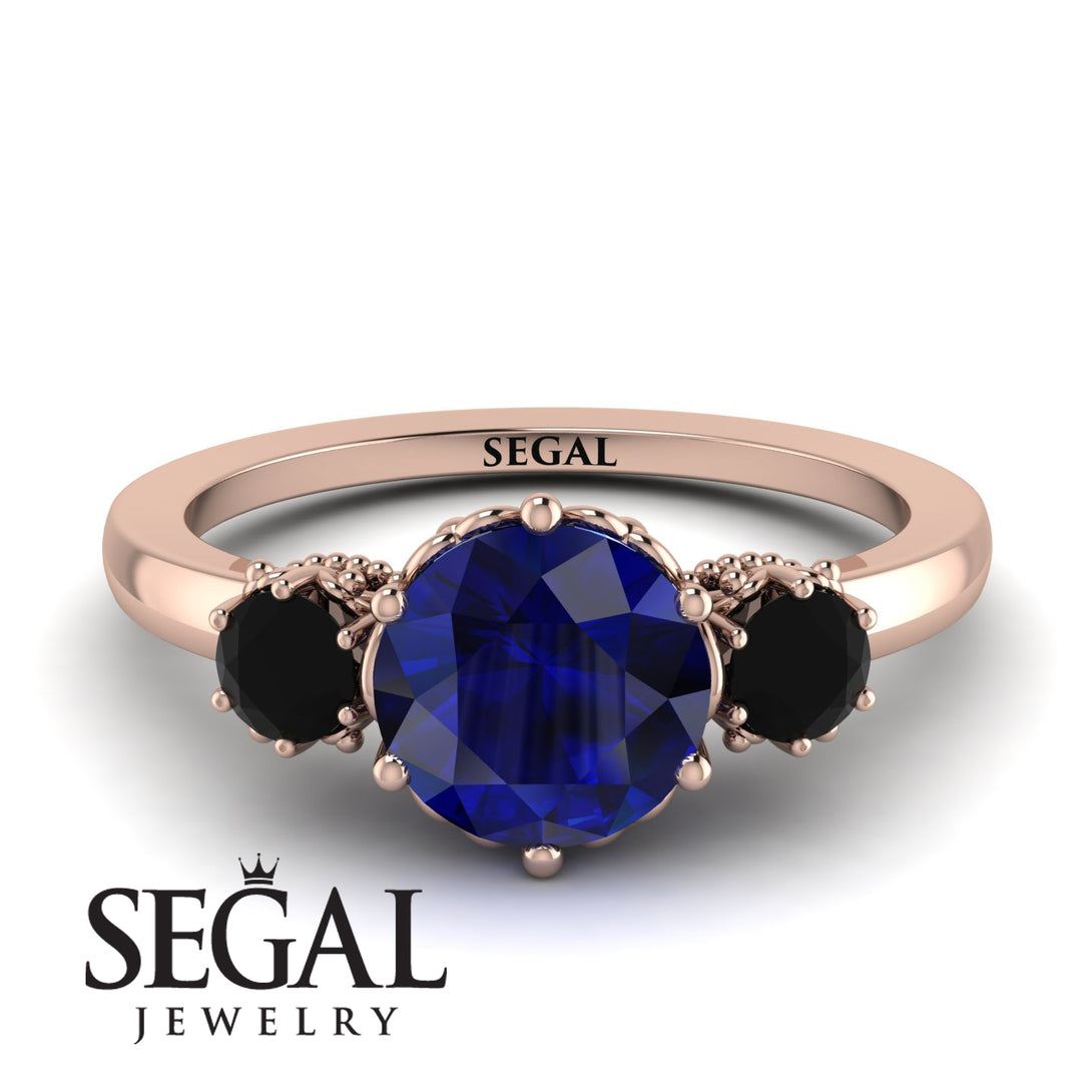 Classic 3 Stone Sapphire Engagement Ring - Sofia No. 44