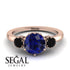 Classic 3 Stone Sapphire Engagement Ring - Sofia No. 44